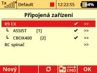 Po úspěšné aktualizaci přijímače DUPLEX nebo Central Boxu nevidím ve vysílači JETI DC/DS (připojená zařízení) nové možnosti nastavení. Co musím udělat? Po úspěšné aktualizaci přijímače DUPLEX nebo Central Boxu nevidím ve vysílači JETI DC/DS (připojená zařízení) nové možnosti nastavení. Co musím udělat?