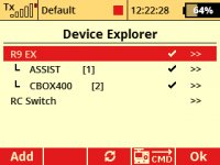 After successfully updating the DUPLEX receiver or Central Box, I don't see any new settings or features in the JETI DC/DS transmitter (Device Explorer). What I have to do? After successfully updating the DUPLEX receiver or Central Box, I don't see any new settings or features in the JETI DC/DS transmitter (Device Explorer). What I have to do?