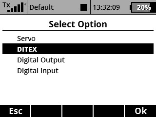 Setting output pin