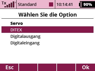 Setting output pin