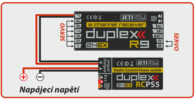 Aplikační zapojení s RC Power Switchem